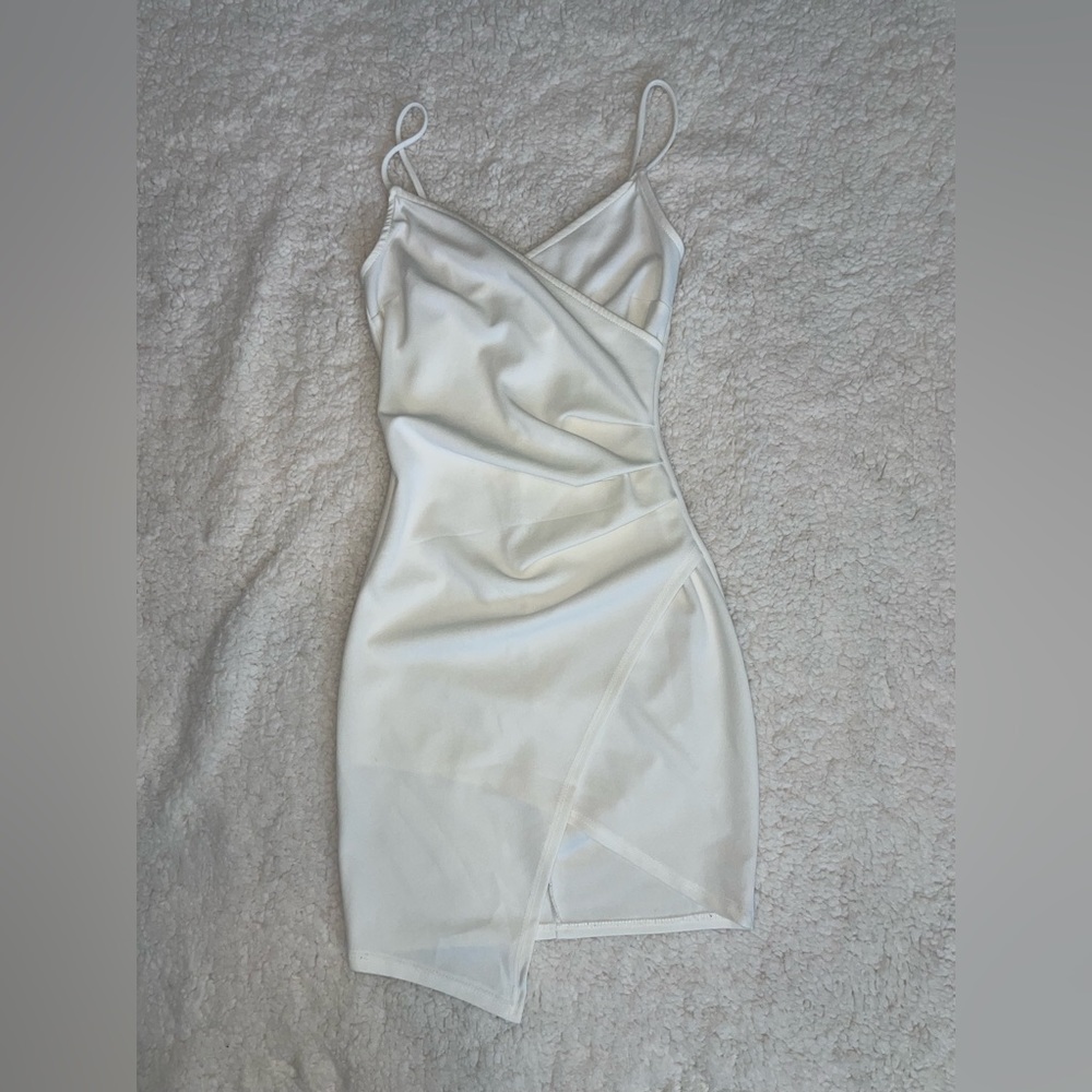 White mini dress